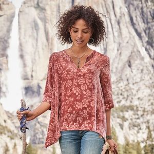 Sundance Jewell Velvet Floral Tunic